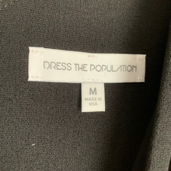 Dress the Population Alicia Black Midi Flare Dress - Picture 8 of 8